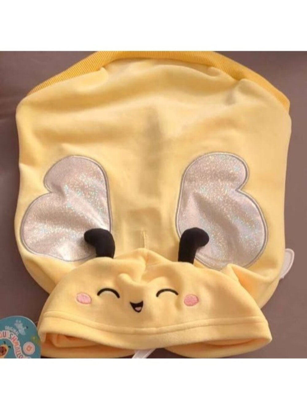 NEW Small squishmallow Sunny the bee dog hoodie